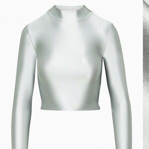 Aritzia Satinette mock neck